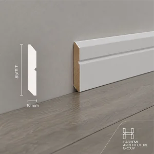 قرنیز MDF تک شیار 8.5 سانت